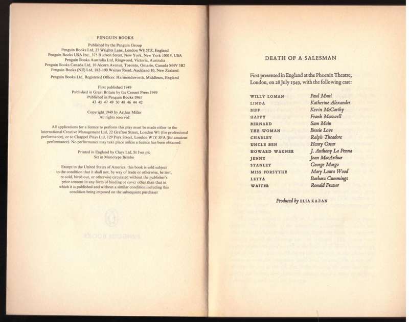 Death of a Salesman --  Arthur Miller
