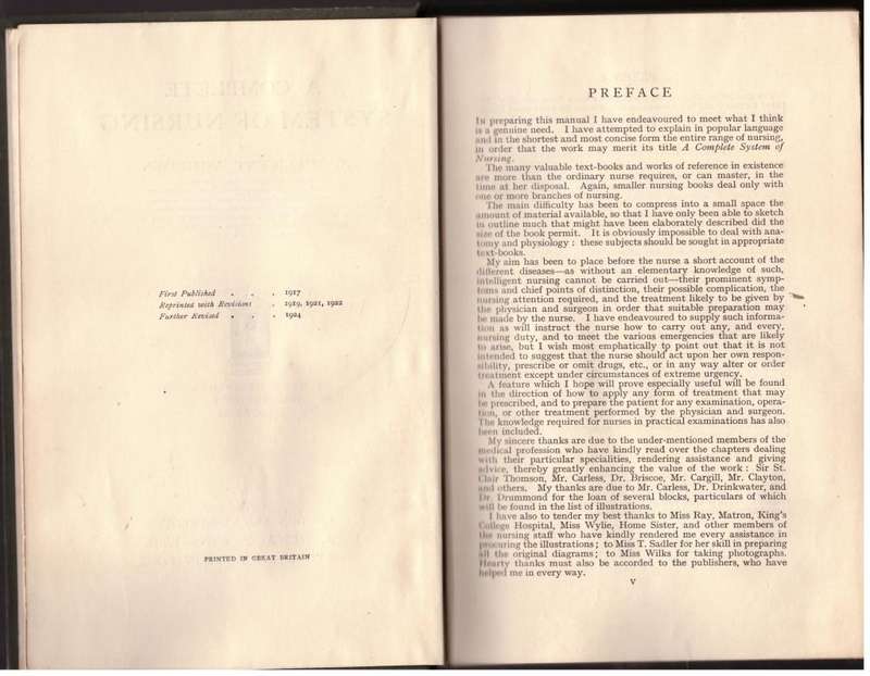 A Complete System of Nursing --  A. Millicent Ashdown