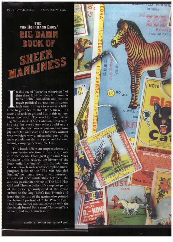 The Von Hoffmann Bros.` Big Damn Book of Sheer Manliness -- Todd Von Hoffmann, Brant Von Hoffmann