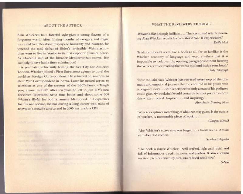 Whickers War -- Alan Whicker