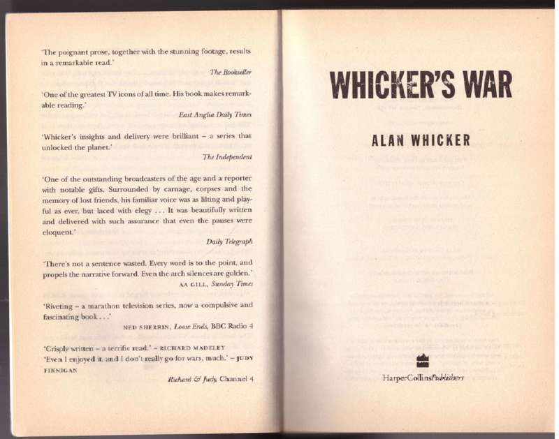 Whickers War -- Alan Whicker