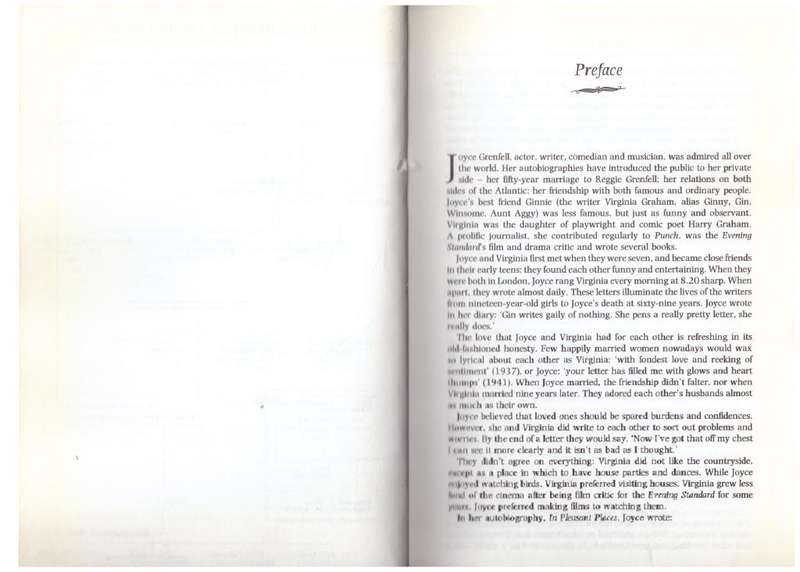 Joyce and Ginnie: The Letters of Joyce Grenfell & Virginia Graham -- Janie Hampton (Editor)