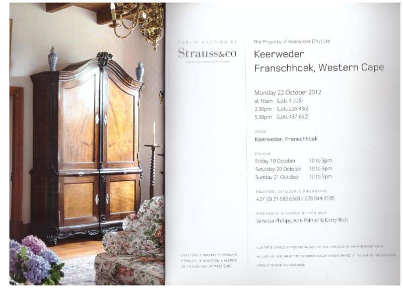 The Contents of Keerweder - Strauss & Co