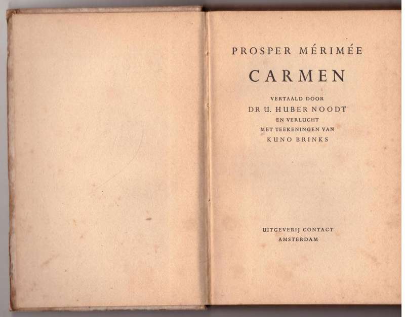 Carmen (De Onsterfelijken Miniaturen Reeks)  --  Prosper Mérimée
