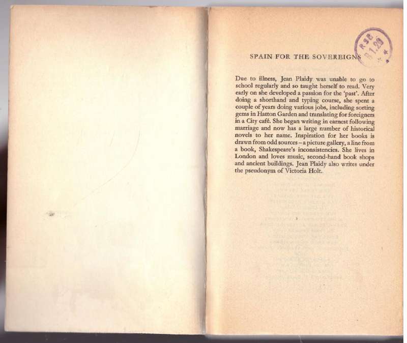 Spain for the Sovereigns (Isabella & Ferdinand Trilogy)  --  Jean Plaidy