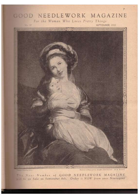 Good Needlework Magazine: Sept 1933 - April 1934