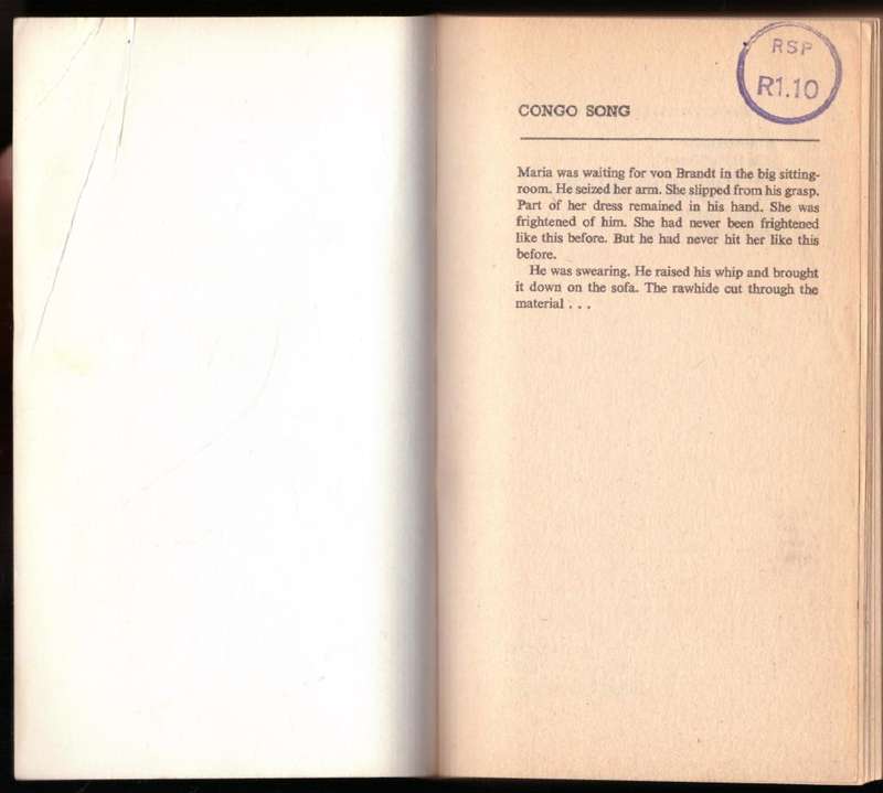 Congo Song: A Novel of Africa   --  Stuart Cloete