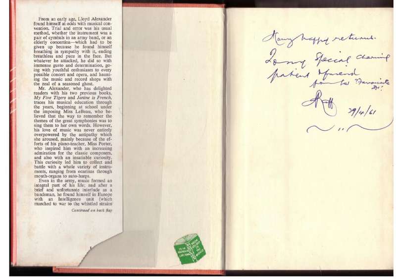 My Love Affair with Music  -- Lloyd Alexander