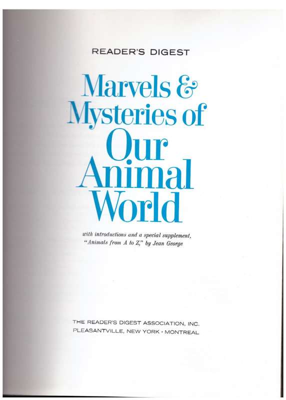 Marvels & Mysteries of Our Animal World