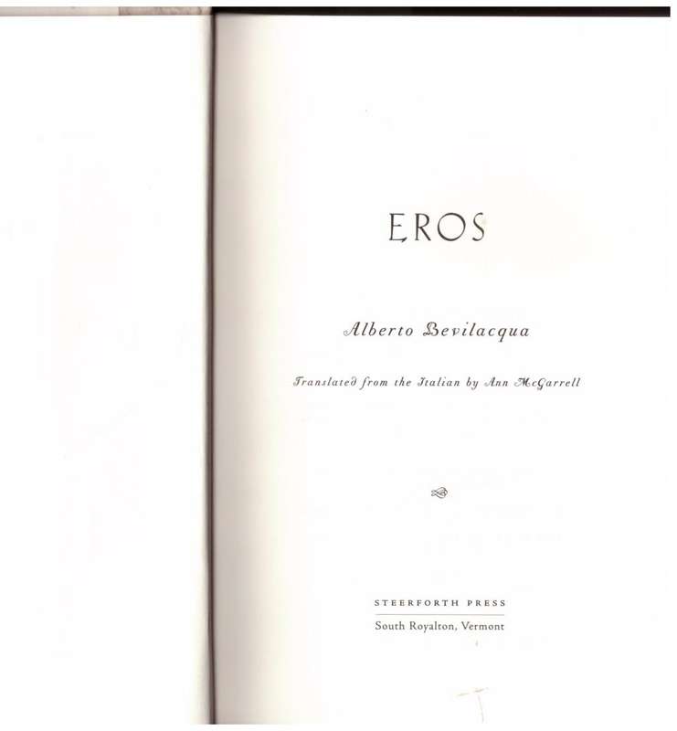 Eros -- Alberto Bevilacqua