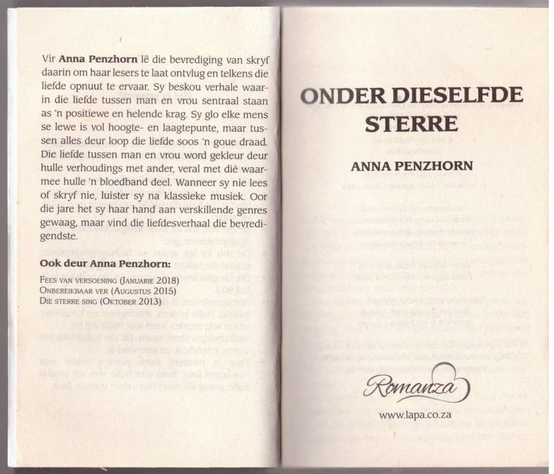 Onder dieselfde sterre  Anna Penzhorn