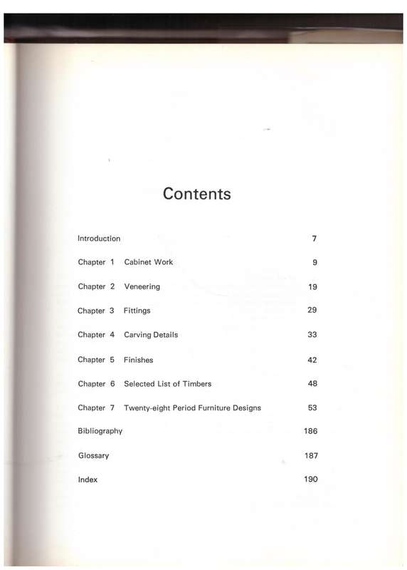 Construction of Period Country Furniture --  V.J. Taylor