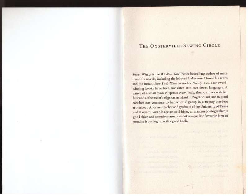 The Oysterville Sewing Circle: A Novel  -- Susan Wiggs