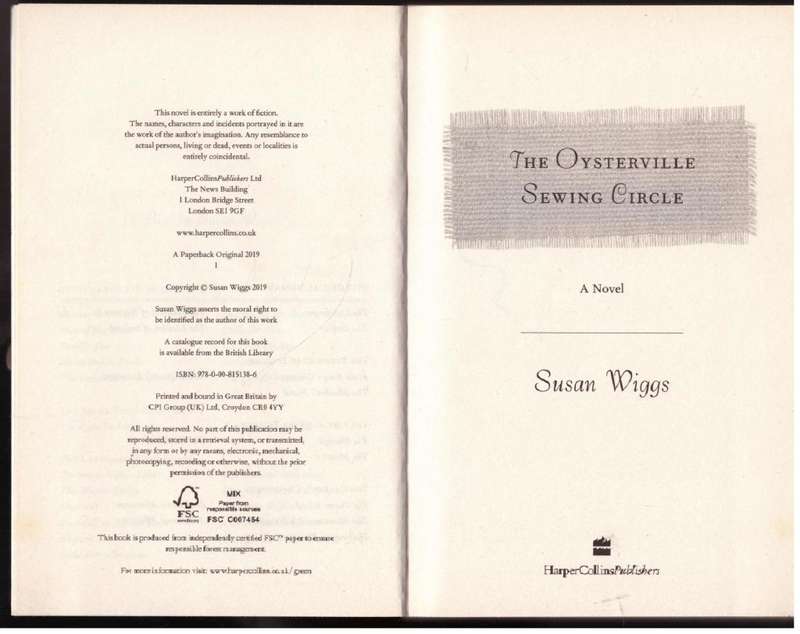 The Oysterville Sewing Circle: A Novel  -- Susan Wiggs