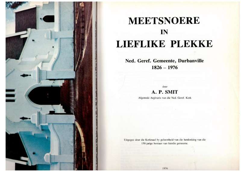 Meetsnoere in lieflike plekke: Ned. Geref. Gemeente, Durbanville 1826-1976  -- A. P. Smit