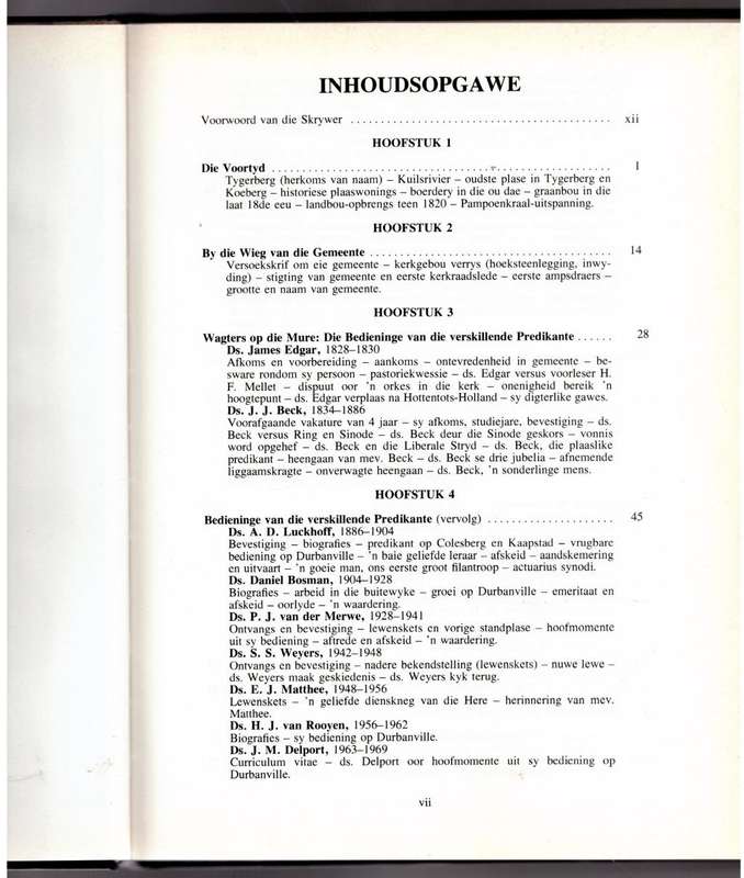 Meetsnoere in lieflike plekke: Ned. Geref. Gemeente, Durbanville 1826-1976  -- A. P. Smit