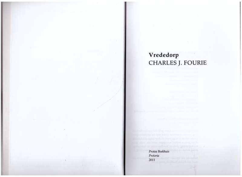 Vrededorp --  Charles. J. Fourie