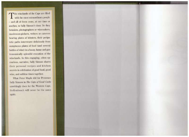 The Cape of Good Cooks -- Sally Simson