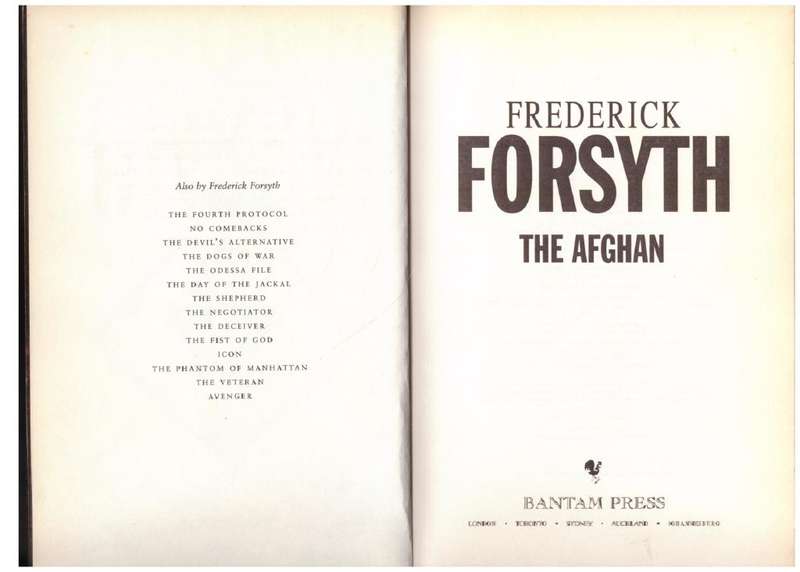 The Afghan -- Frederick Forsyth