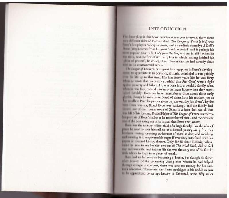 A Doll's House and Other Plays  --  Henrik Ibsen