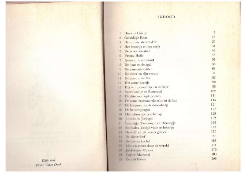 Sprookjes Van Grimm  -- Jacob Grimm