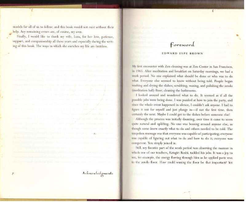 Sweeping Changes: Zen and the Art of Household Maintenance --  Gary Thorp