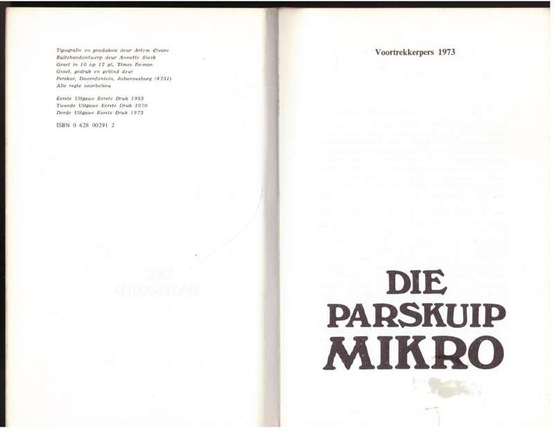 Die Parskuip -- Mikro