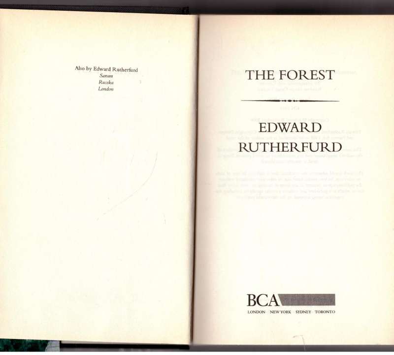 The Forest  --  Edward Rutherfurd