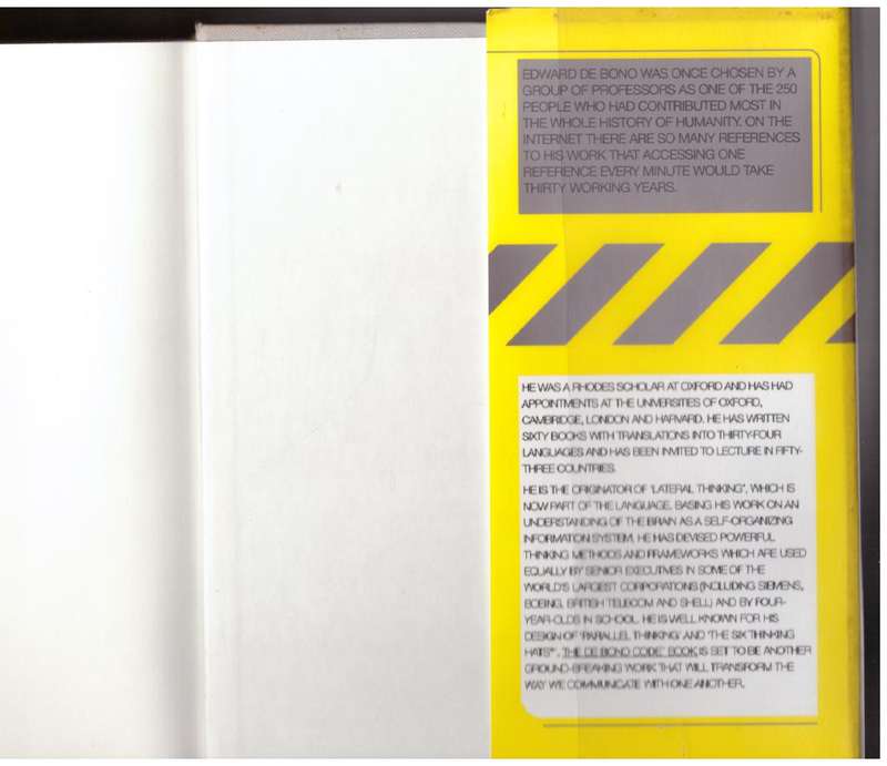 The De Bono Code Book  --  Edward De Bono