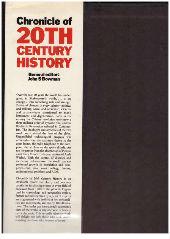 Chronicle of 20th Century History -- John S. Bowman [Editor]