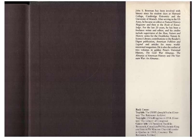 Chronicle of 20th Century History -- John S. Bowman [Editor]