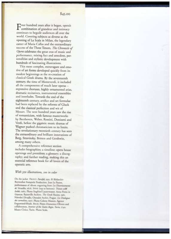 The Chronicle of Opera --  Michael Raeburn