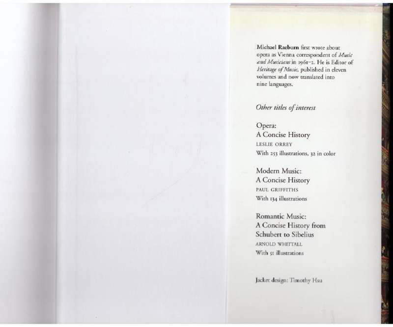 The Chronicle of Opera --  Michael Raeburn