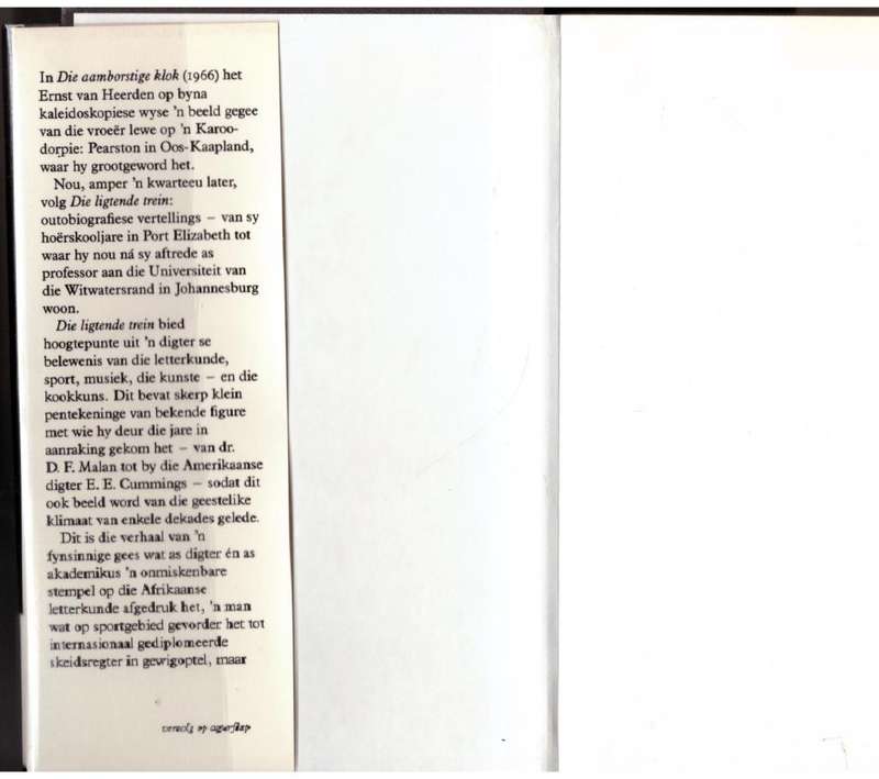 Die Ligtende Trein: outobiografiese vertellings - Ernst van Heerden