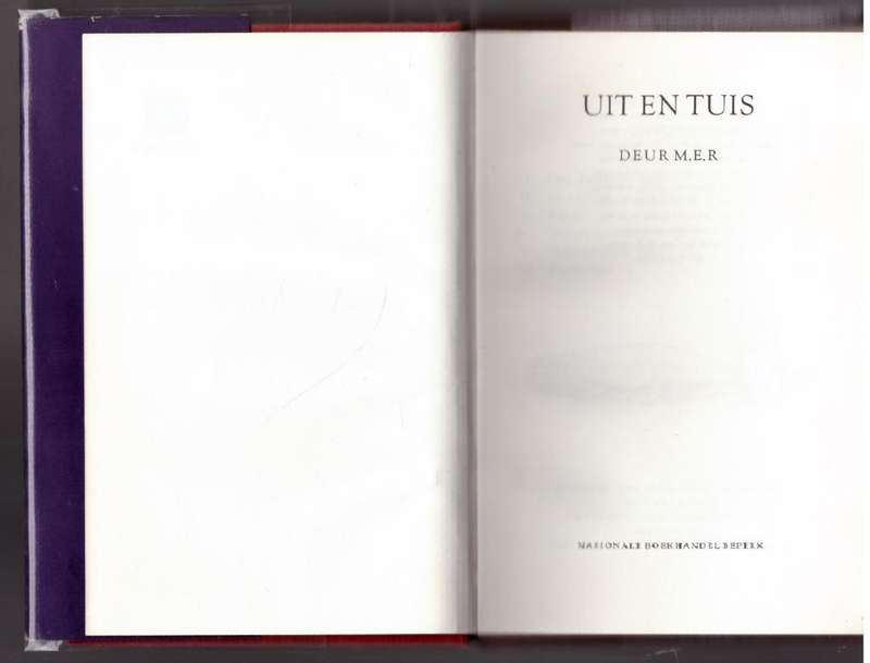 Uit en tuis  --  M. E. R. (Mimie E. Rothmann)