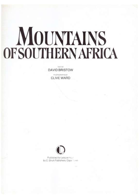 Mountains of Southern Africa  --  David Bristow