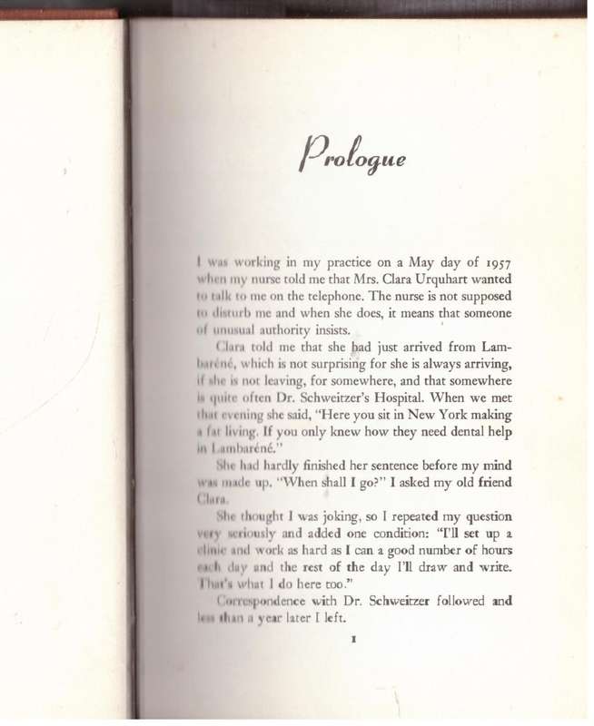 Days with Albert Schweitzer: A Lambaréné Landscape --  Frederick Franck