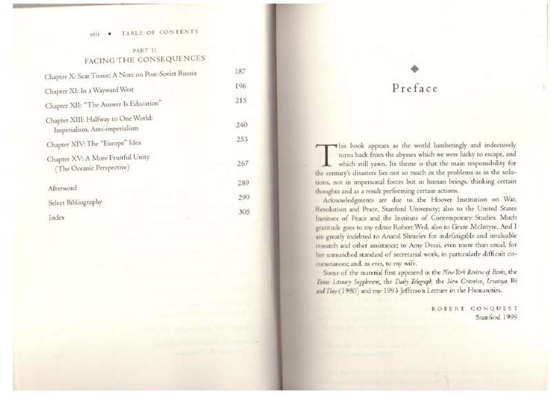Reflections on a Ravaged Century --  Robert Conquest
