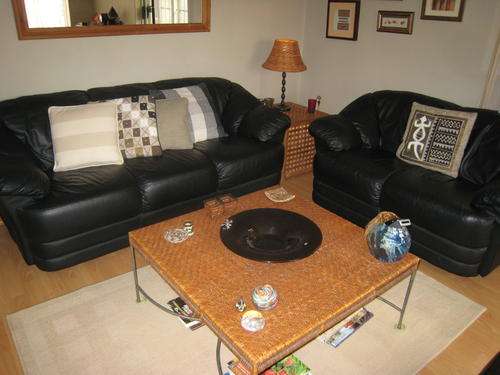 Imported Leather Lounge Suite