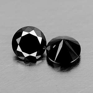 9ct + brilliant round loose black diamond certified for ring pendant earring cufflink