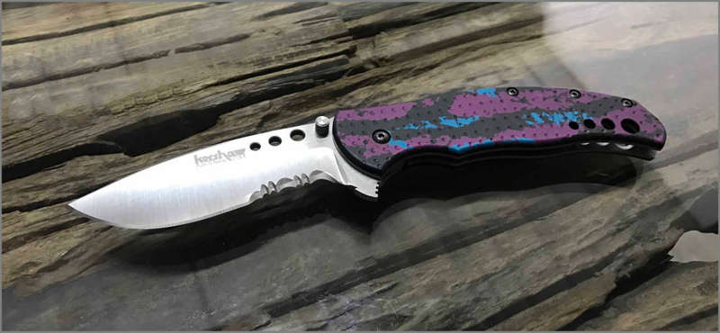Kershaw Ken Onion Boa 1580 MCST -Purple -Rare Collectors