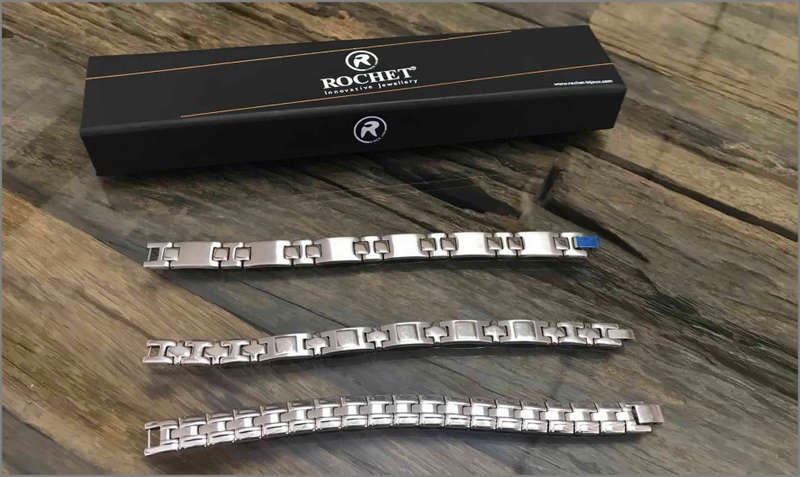Rochet Mens Stainless Bracelets set of 3