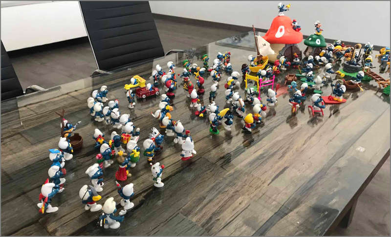 Smurfs- Huge Smurf Figurine Toys and Prop Collection, Rare Collectors Items