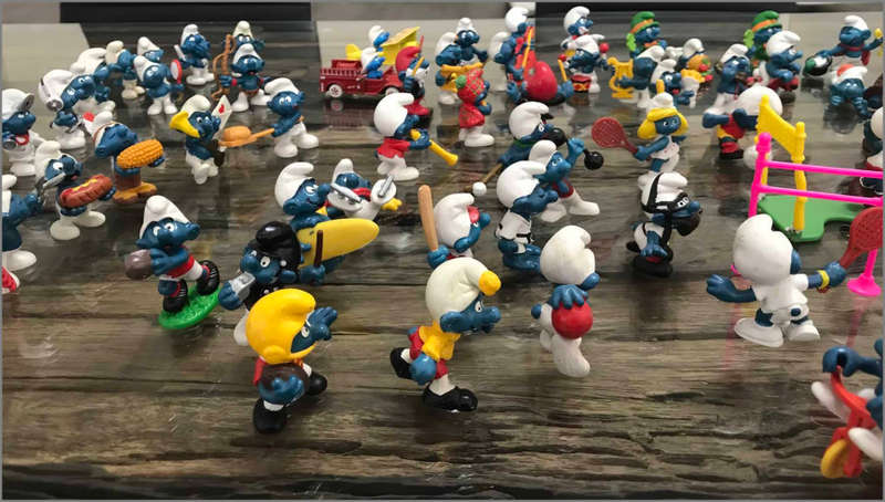 Smurfs- Huge Smurf Figurine Toys and Prop Collection, Rare Collectors Items