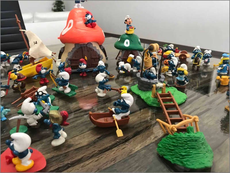 Smurfs- Huge Smurf Figurine Toys and Prop Collection, Rare Collectors Items