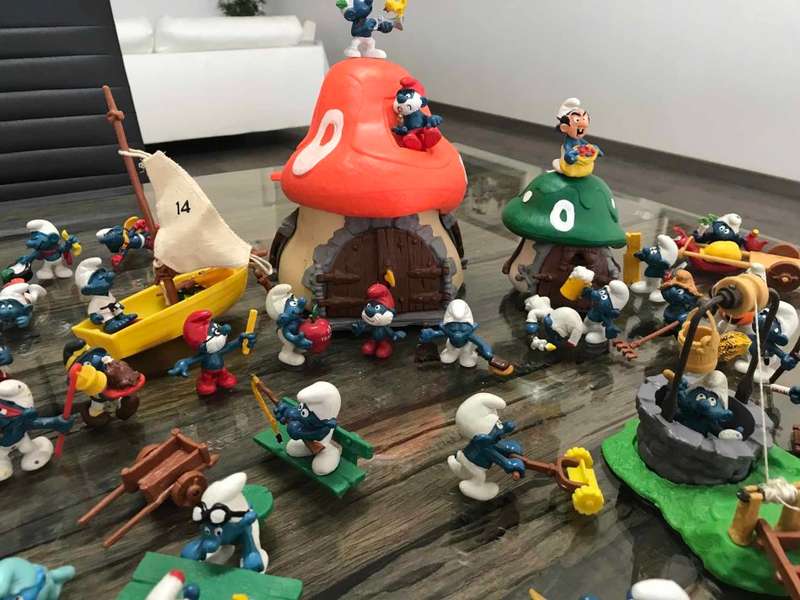 Smurfs- Huge Smurf Figurine Toys and Prop Collection, Rare Collectors Items