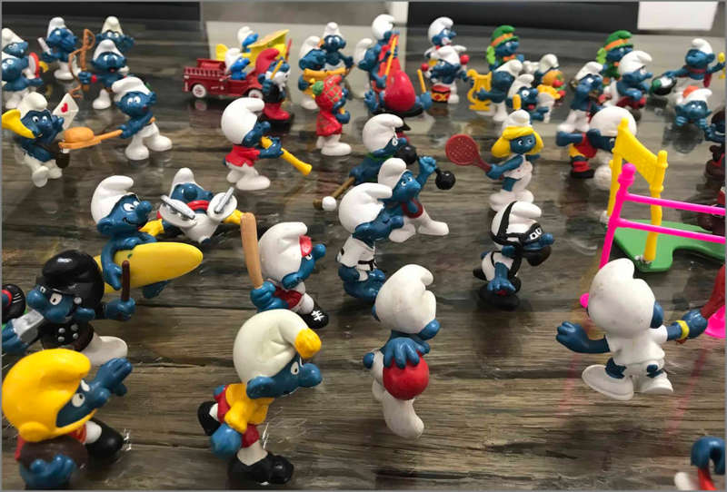 Smurfs- Huge Smurf Figurine Toys and Prop Collection, Rare Collectors Items