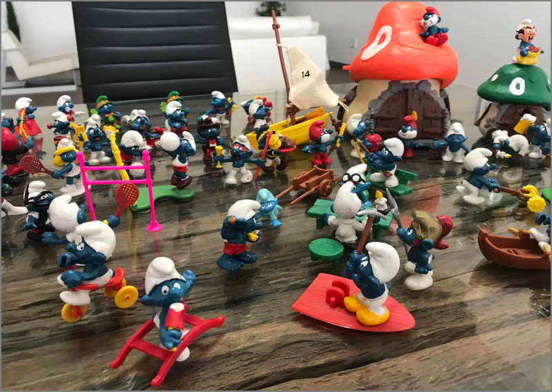Smurfs- Huge Smurf Figurine Toys and Prop Collection, Rare Collectors Items