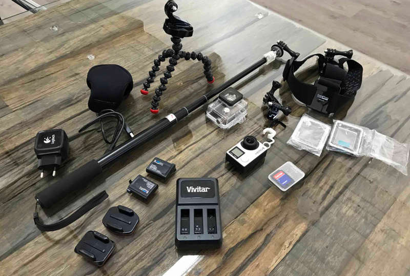 GOPRO Hero 4 Silver Ultimate Pack- tons of extras