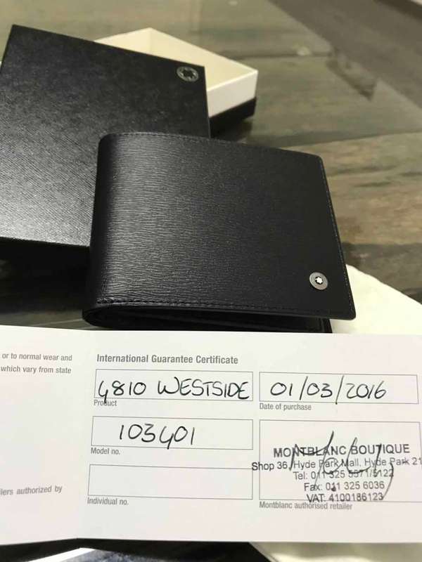 MontBlanc 4810 Westside Mens Wallet Brand New